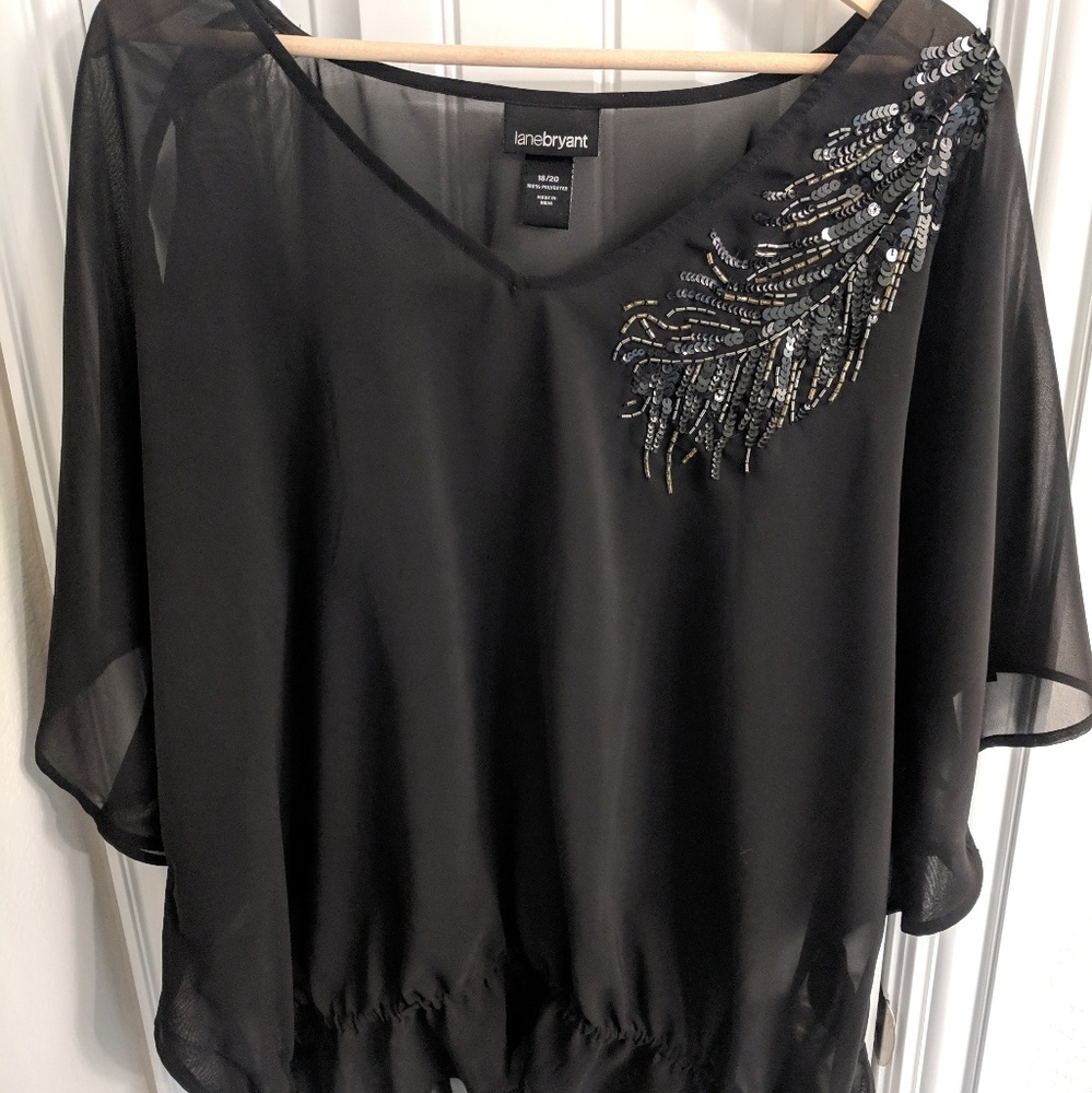 Lane Bryant Sheer Blouse